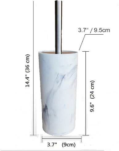 فرشاة المرحاض وحامل بلمسة نهائية من الرخام من الراتنج، مقبض بطول من الفولاذ المقاوم للصدأ، مجموعة فرش تنظيف المرحاض بشعيرات من الراتنج، مجموعة حامل فرشاة بلمسة نهائية من الرخام من الراتنج in Kuwait