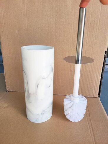 فرشاة المرحاض وحامل بلمسة نهائية من الرخام من الراتنج، مقبض بطول من الفولاذ المقاوم للصدأ، مجموعة فرش تنظيف المرحاض بشعيرات من الراتنج، مجموعة حامل فرشاة بلمسة نهائية من الرخام من الراتنج in Kuwait