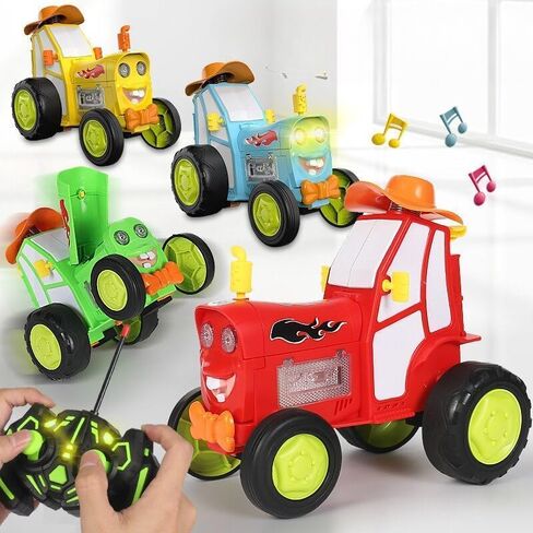 GoolRC Crazy Jumping Car Toys for Kids, RC Stunt Car with Music Lights, Rechargeable Remote Control Car, Radio Controlled Rocking Car Toy Christmas Birthday Gift for 4-12 Boys Girls(Blue) in Saudi Arabia