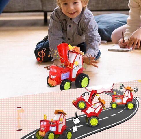 GoolRC Crazy Jumping Car Toys for Kids, RC Stunt Car with Music Lights, Rechargeable Remote Control Car, Radio Controlled Rocking Car Toy Christmas Birthday Gift for 4-12 Boys Girls(Blue) in Saudi Arabia