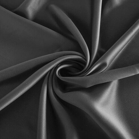 LORDTEX Blackout Curtains for Bedroom -Thermal Insulated Curtains with Grommet Top Room Darkening Noise Reducing Window Drapes for Living Room, 2 Panels, Dark Grey, 42 x 63 inch in Kuwait