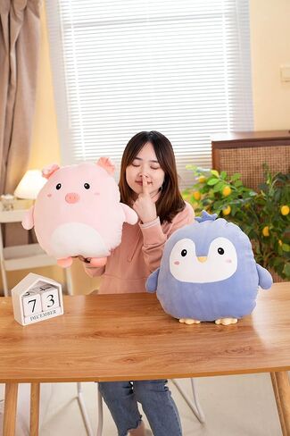 Soft Penguin Plush Hugging Pillow Cute Penguin Stuffed Animal Plushies Toy Penguin Kids Stuffed Animals Penguin Plush Toys for Birthday, Valentine, Christmas 16.5 Inch in Saudi Arabia
