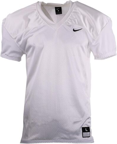 Nike Mens Team Stock Vapor Varsity V Neck Short Sleeve Jersey Football Casual - White in Saudi Arabia