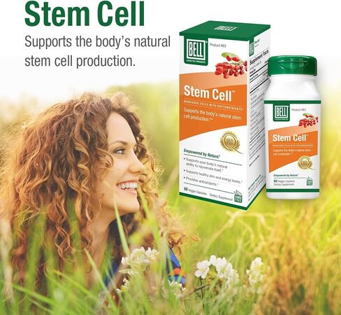Bell Stem Cell Supplements - Supports Your Body's Natural Ability to Replace Worn Out Cells and Rejuvenate Tissue | Celulas Madres | 60 Capsules in Saudi Arabia