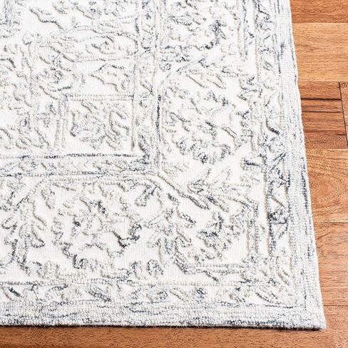 سجادة SAFAVIEH Trace Collection - 2'3" x 8'، عاجية وطبيعية، صوف مصنوع يدويًا، مثالية للمناطق ذات حركة المرور العالية في غرفة المعيشة وغرفة النوم (TRC302A) in Saudi Arabia