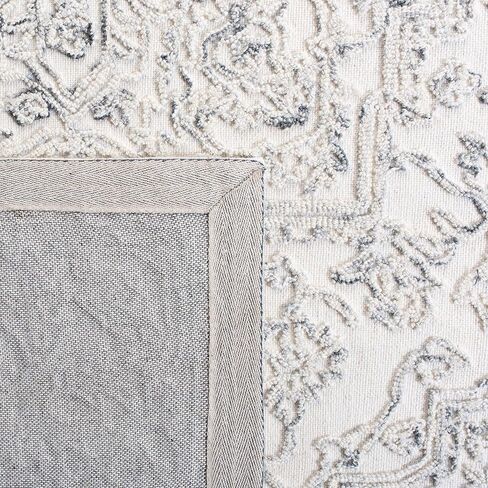 سجادة SAFAVIEH Trace Collection - 2'3" x 8'، عاجية وطبيعية، صوف مصنوع يدويًا، مثالية للمناطق ذات حركة المرور العالية في غرفة المعيشة وغرفة النوم (TRC302A) in Saudi Arabia
