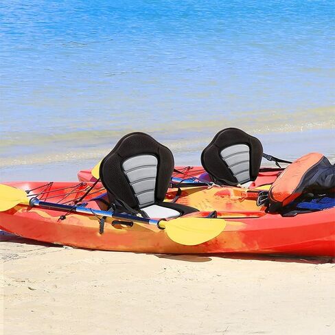 OSLEN Kayak Seat Canoe Seats Adjustable Kayak Backrest Replacement Seat with Detachable Storage Bag Universal Paddle Board Seat for Kayaking Canoeing Rafting Fishing (Grey)… in Saudi Arabia