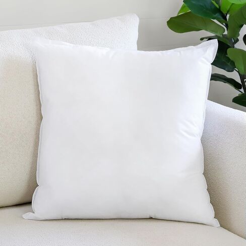 OTOSTAR Pillow Insert 18x18 Inch, Decorative Square Throw Pillow Inserts, Premium Fluffy Pillow Forms Sham Stuffer for Sofa Bed Couch Living Room- Indoor in Kuwait