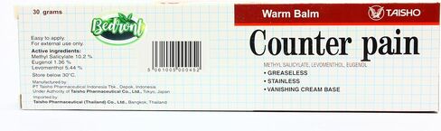 Counter Pain Warm Balm 120G for Massage and Relaxation, Sports Activity in Saudi Arabia