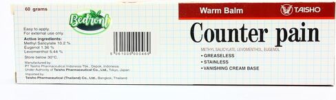 Counter Pain Warm Balm 120G for Massage and Relaxation, Sports Activity in Saudi Arabia