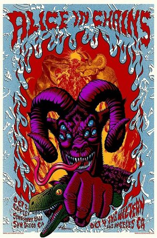 Euphoria Eshop Alice In Chains Popular HD Poster 12 X 18 Inch in Saudi Arabia