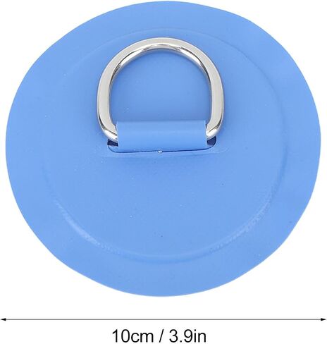 4PCS D Ring Patch, PVC Round Shape Strong Stainless Steel D Ring Pad for Boat Raft Paddle Board, Inflatable Boats, Paddle Boards, Rubber Dinghies in Kuwait