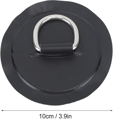 4PCS D Ring Patch, PVC Round Shape Strong Stainless Steel D Ring Pad for Boat Raft Paddle Board, Inflatable Boats, Paddle Boards, Rubber Dinghies in Kuwait