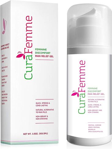 Menstrual Cramp Relief Period Pain Relief Cream Gel, Pain Physician Recommended, Made in The USA, Powerful Natural Herbal Enriched Topical for PMS Period Cramps 3.5 oz Pump Dispenser in Saudi Arabia