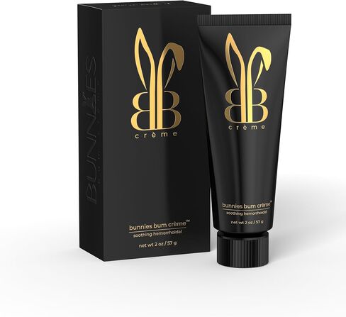 Bunnies Bum CRÈME Rapid Relief Hemorrhoid Treatment Cream, 2 oz, Maximum Strength for Fast Acting for Pain, Burning, Itching, Swelling & Discomfort. in Saudi Arabia
