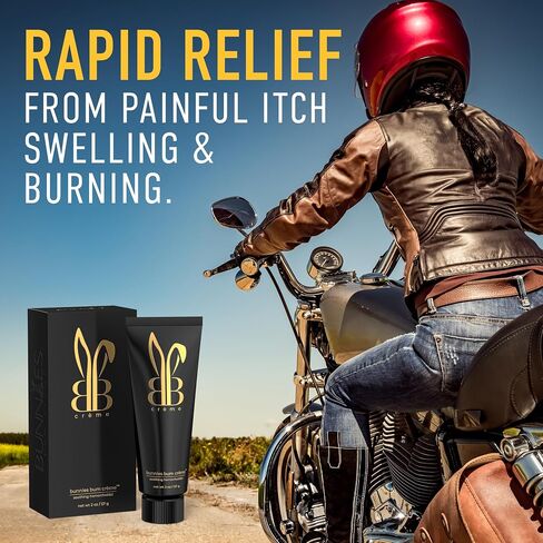 Bunnies Bum CRÈME Rapid Relief Hemorrhoid Treatment Cream, 2 oz, Maximum Strength for Fast Acting for Pain, Burning, Itching, Swelling & Discomfort. in Saudi Arabia