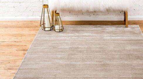 Unique Loom Uptown Collection Area Rug - Madison Avenue (9' x 12' 2' Rectangle, Brown/ Ivory) in Saudi Arabia