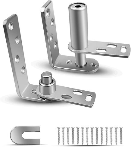 Swinging Door Hinge, 180 Degree Rotation Door Hinges for Cafe Saloon Pub Swinging Doors, 304 Stainless Steel Silvery Self Closing Door Hinges, Indoor Outdoor Use in Saudi Arabia