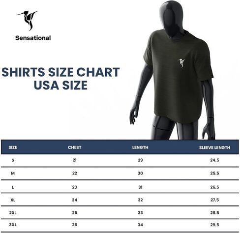 Sensational Men's Quick Dry Short Sleeve T-Shirt, Athletic Fit, Moisture Wicking in Saudi Arabia
