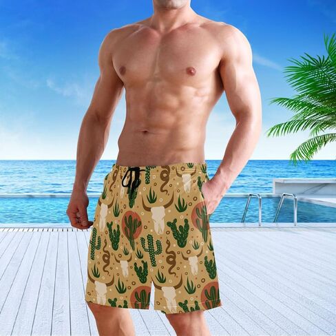 visesunny Stylish Summer Mens Swim Trunks Quick Dry Beachwear Sports Swim Board Shorts Holiday Party Bathing Suits in Saudi Arabia