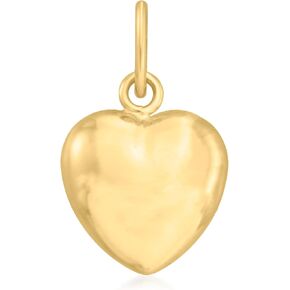 Ross-Simons 14kt Yellow Gold Puffed Heart Pendant in Kuwait
