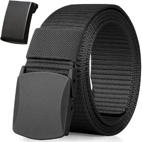 Nylon Belt, Men Military Tactical Breathable Belts, fast through the airport security, Metal Buckle+Plastic Buckle