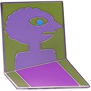 Prismo The Wishmaster Old Man Reflective Prism Art Adventure Time Cartoon TV 1.1" Enamel Pin Badge