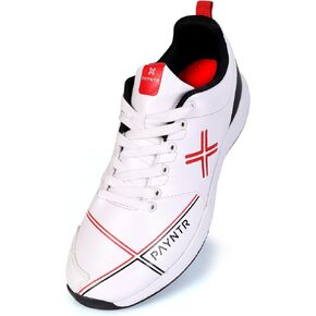 Payntr X Rubber Stud (White & Black) Cricket Shoes - 2023