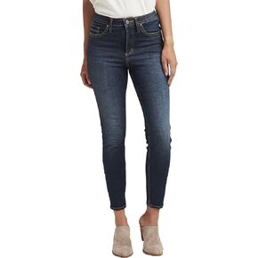 Silver Jeans Co. Women's Infinite Fit High Rise Skinny Leg Jeans