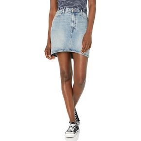 HUDSON Women's Curved Hem Mini Skirt