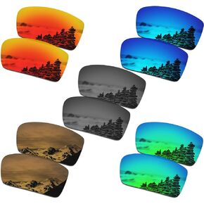 SmartVLT Set of 5 Men's Replacement Lenses for Oakley Crankshaft OO9239 Sunglass Combo Pack S02