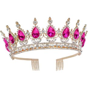 Tiara Crown for Women Crystal Queen Crowns Princess Tiaras with Comb Royal Crown for Wedding, Christmas, Halloween, Birthda, party, Prom, Anniversaries