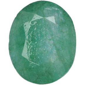 GEMHUB Natural Green Emerald 6.40 Carat. Certified Oval Cut Loose Gemstone