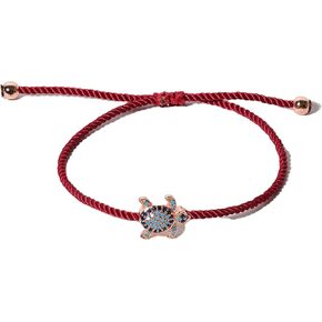 سوار السلحفاة البحرية - مجوهرات بحرية مصنوعة يدويًا مع سحر السلحفاة | حجم قابل للتعديل | مستوحاة من المحيط | هدية مثالية in Kuwait