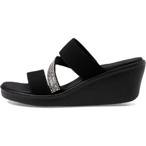 Skechers Women's Rumble on-Social Glam Wedge Sandal