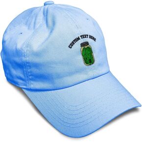 Custom Soft Baseball Cap Food Pickle Jar Embroidery Vegetables Pickle Twill Cotton Dad Hats for Men & Women