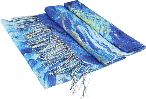Women Starry Night Scarf,Art Design Scarves Large Shawl Wrap-Ideal Gift for Birthday,Mother's Day,Christmas,Anniversary in Saudi Arabia
