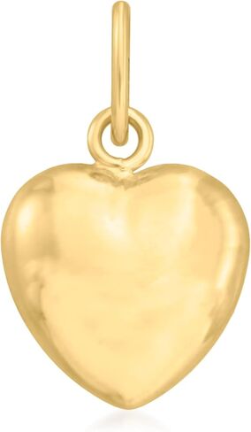 Ross-Simons 14kt Yellow Gold Puffed Heart Pendant in Kuwait