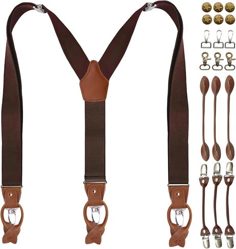 Adjustable Unisex DIY Suspenders Set, Multi Accessory Suitable for All Pants, Master Set for Men's and Women's Gift in Saudi Arabia