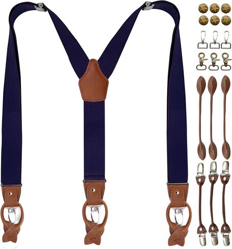 Adjustable Unisex DIY Suspenders Set, Multi Accessory Suitable for All Pants, Master Set for Men's and Women's Gift in Saudi Arabia