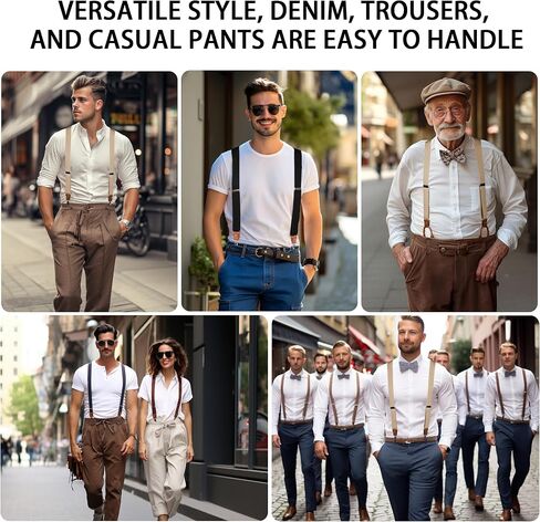 Adjustable Unisex DIY Suspenders Set, Multi Accessory Suitable for All Pants, Master Set for Men's and Women's Gift in Saudi Arabia