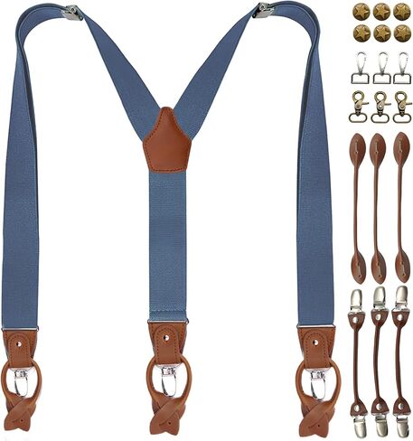 Adjustable Unisex DIY Suspenders Set, Multi Accessory Suitable for All Pants, Master Set for Men's and Women's Gift in Saudi Arabia