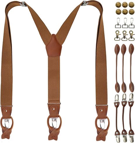 Adjustable Unisex DIY Suspenders Set, Multi Accessory Suitable for All Pants, Master Set for Men's and Women's Gift in Saudi Arabia