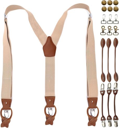 Adjustable Unisex DIY Suspenders Set, Multi Accessory Suitable for All Pants, Master Set for Men's and Women's Gift in Saudi Arabia