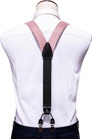 أطقم ربطات عنق للرجال على شكل حرف Y بعرض 1.4 بوصة و6 مشابك شديدة التحمل ودعامات مرنة قابلة للتعديل لحفلات الزفاف in Kuwait