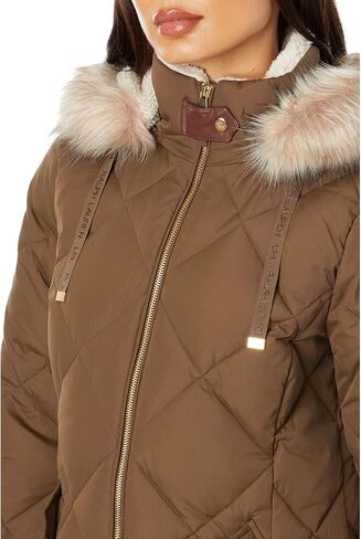 LAUREN Ralph Lauren Diamond Puffer Detachable Hoodie in Kuwait