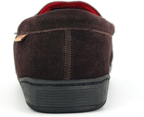 Men's Genuine suede Fleece Moccasin Slippers Indoor Outdoor Slip on Driving Loafer Shoes in Saudi Arabia
