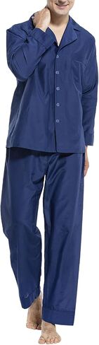 Men's Long Sleeve Pajamas Set 2PC Soft Sleepwear in Saudi Arabia