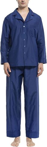 Men's Long Sleeve Pajamas Set 2PC Soft Sleepwear in Saudi Arabia