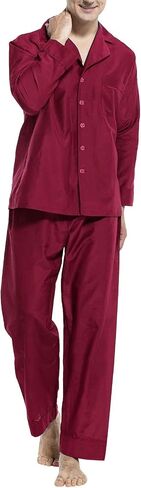 Men's Long Sleeve Pajamas Set 2PC Soft Sleepwear in Saudi Arabia